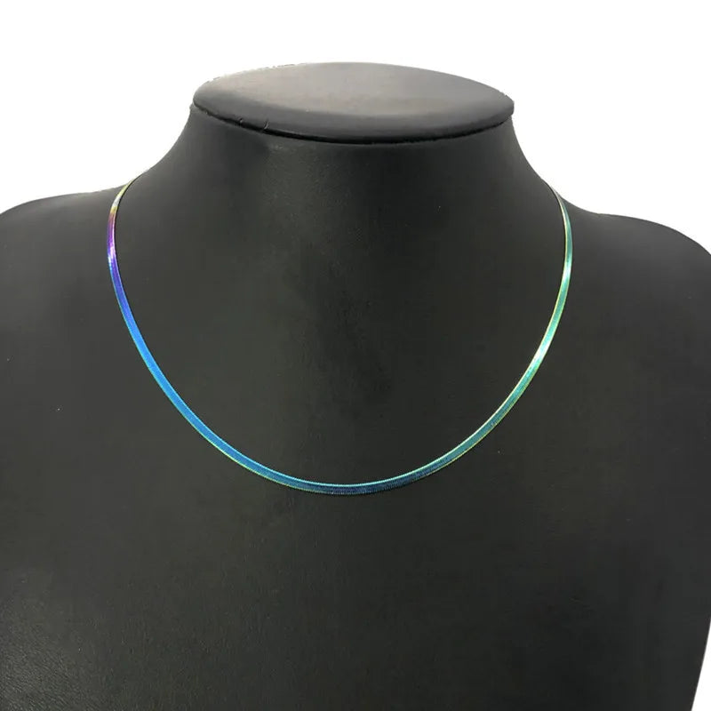 Boho Snake Chain for Men Classic 316l Stainless Steel Minimalist Necklace Designer Tarnish Free Waterproof Jewelry ALN25121140