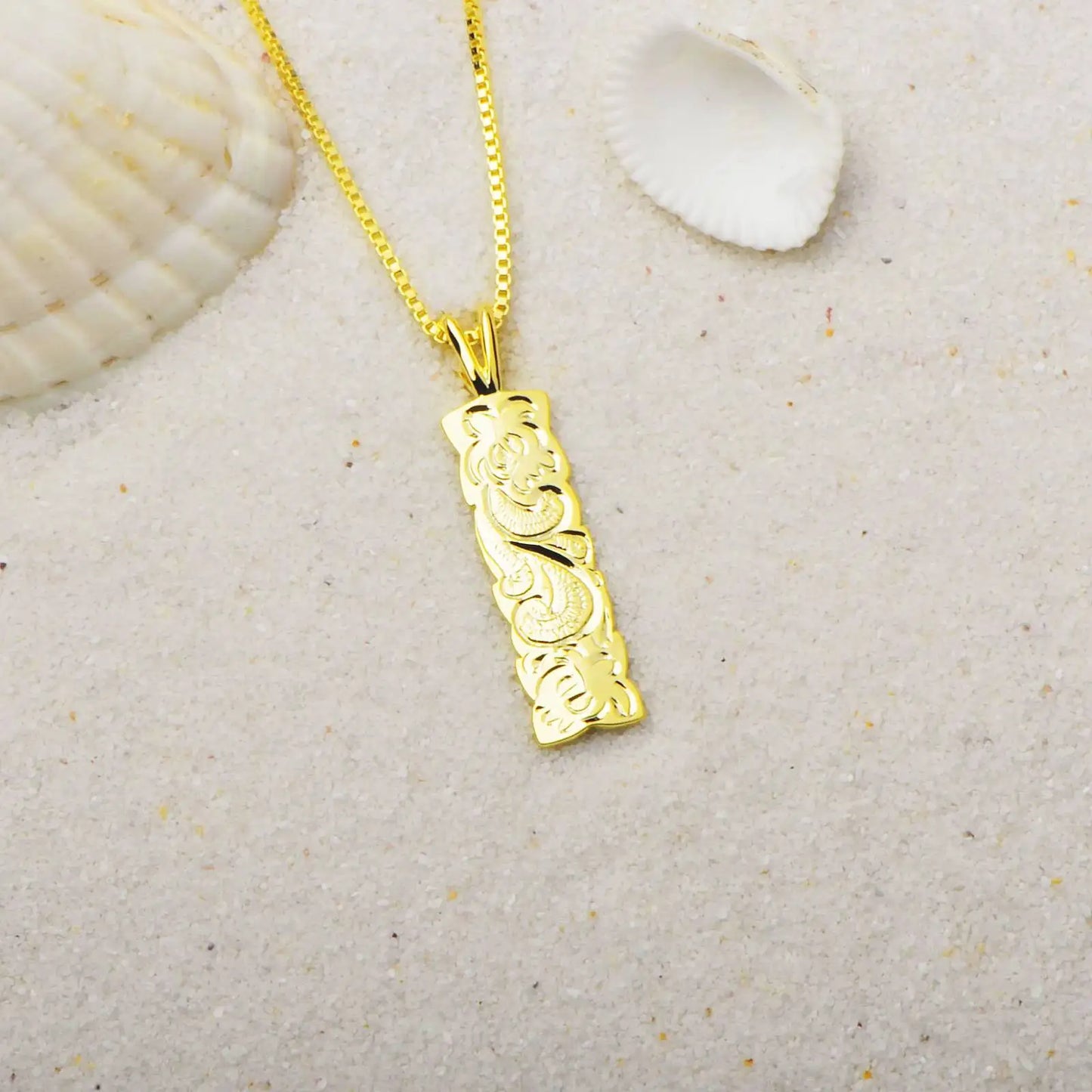 Boho TikTok Trendy Square Shape Pendant Necklace-Copper Sweater Chain Link Chain Wholesale Jewelry