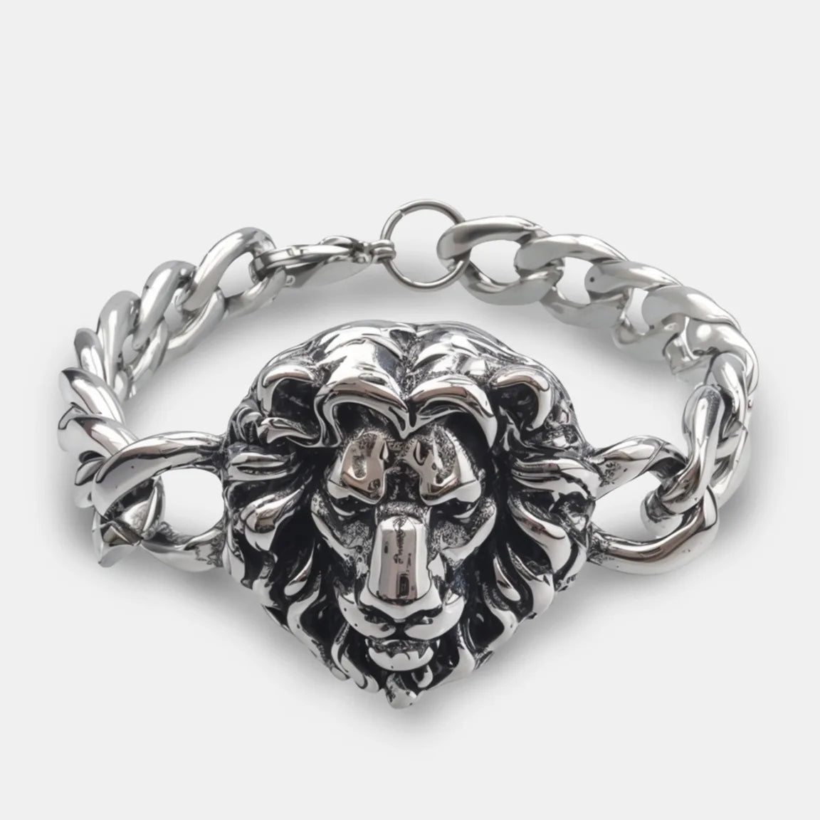 Vintage Men's Stainless Steel Bracelet Gothic Skull Celtic Knot Cross Cuban Chain Woven Braid Street Style Jewelry Gift
