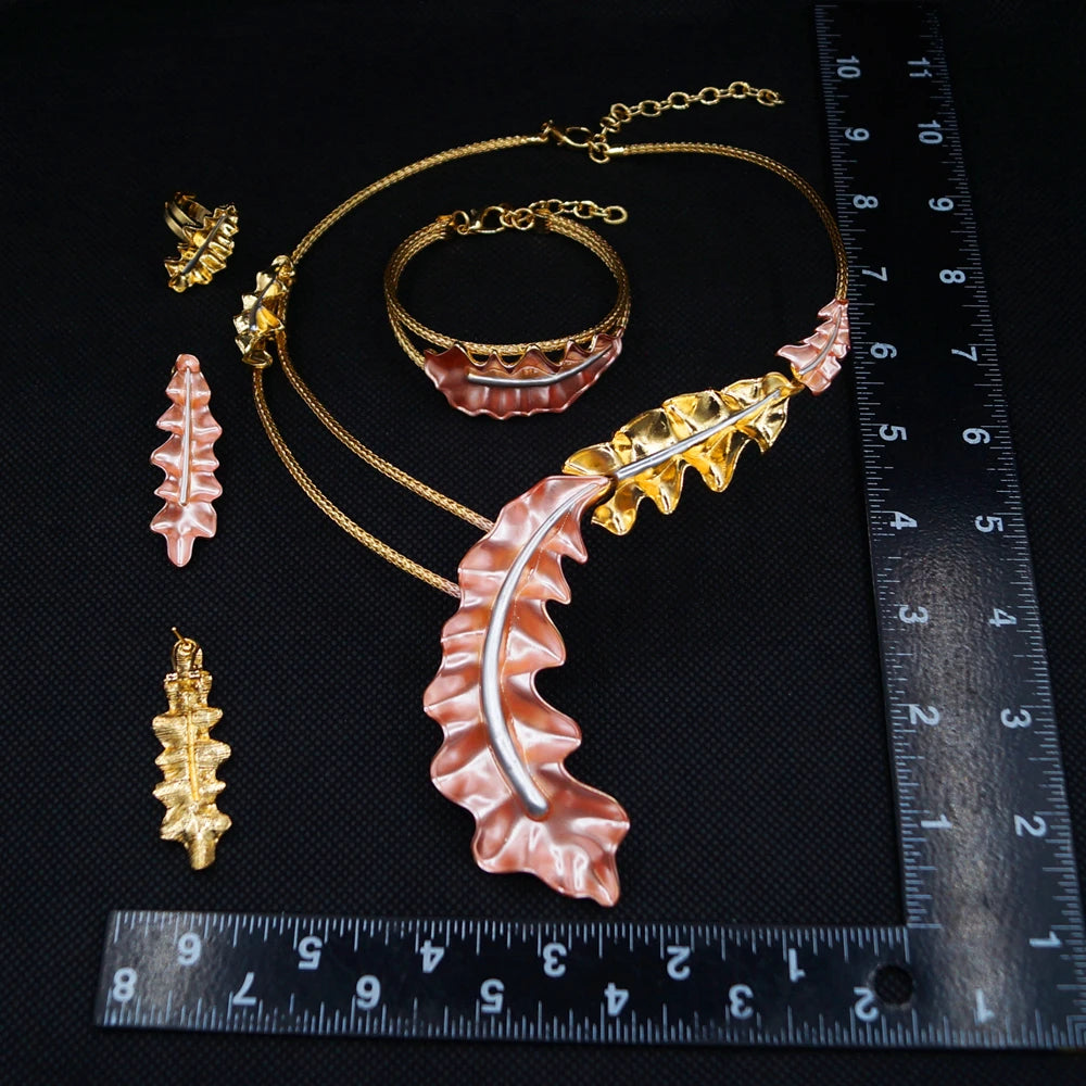 Zhuerrui Italiano Gold Designs Women Jewellery Set Party Fine Costume Jewelry Set Luxury Big Necklace Jewellery Sets X0007330