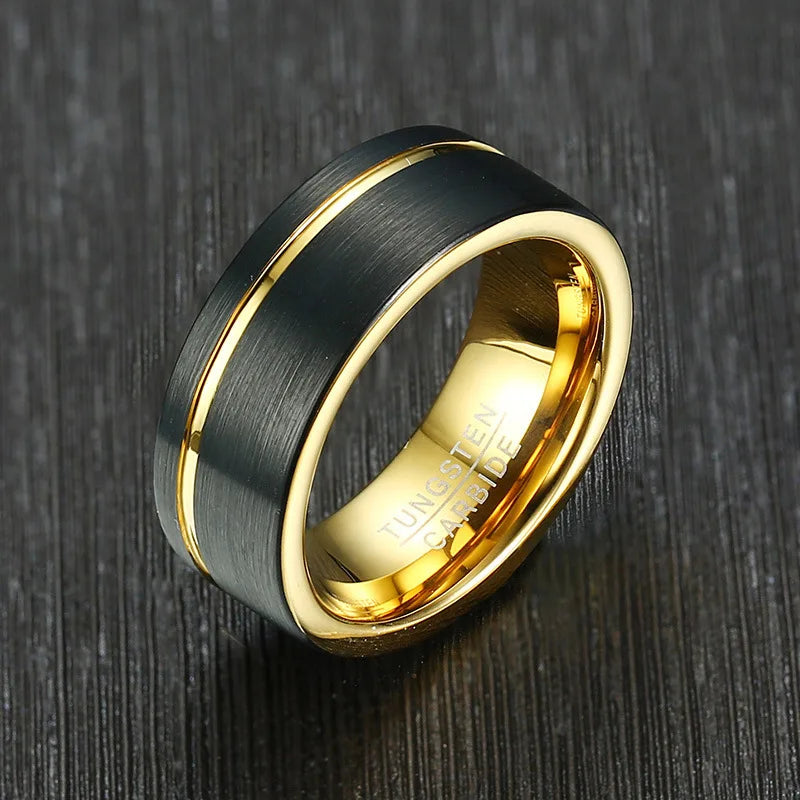 NEWLiFE REBEL Balance Passage 8mm Ring in Tungsten