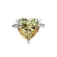 MuShan Jewelry Factory New Simple and Elegant Heart Shaped 10*10 Diamond Ring High End and Exquisite S925 Jewelry