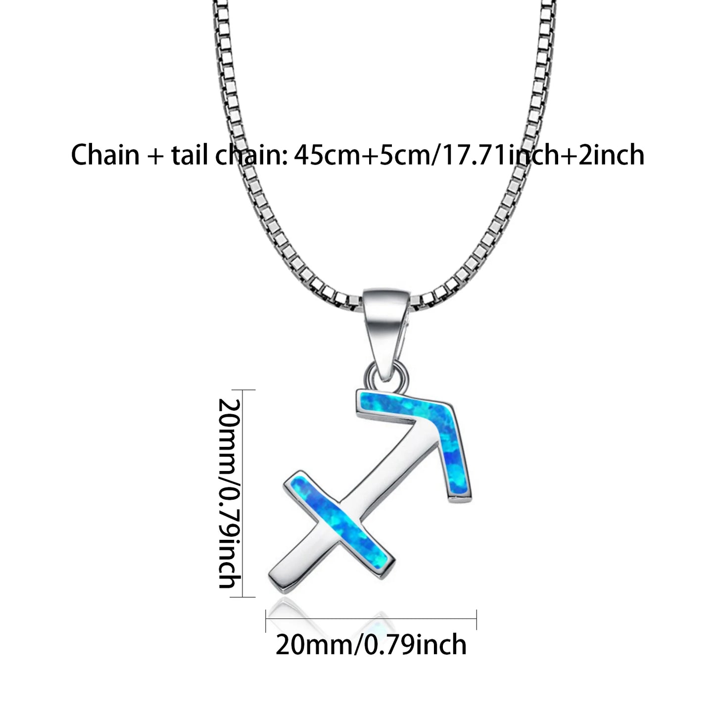 Sagittarius Zodiac Sign Pendant Necklace Aobao Modern Fashion Jewelry for Daily Wear