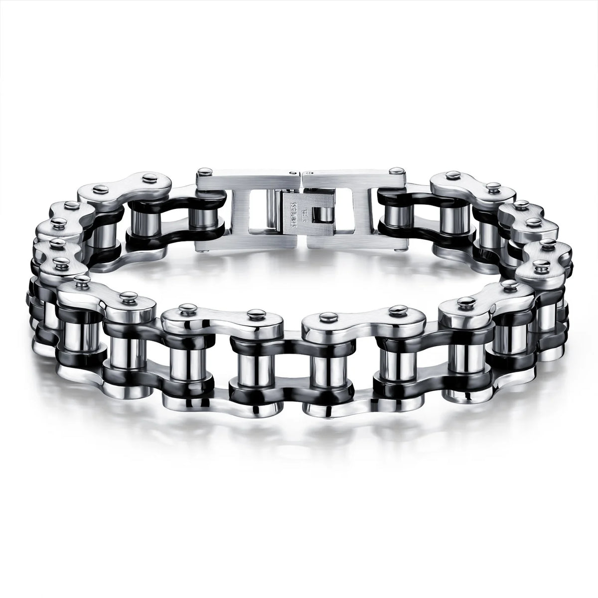 REBEL VIKING Motorcycle Chain Bracelet – Stainless Steel