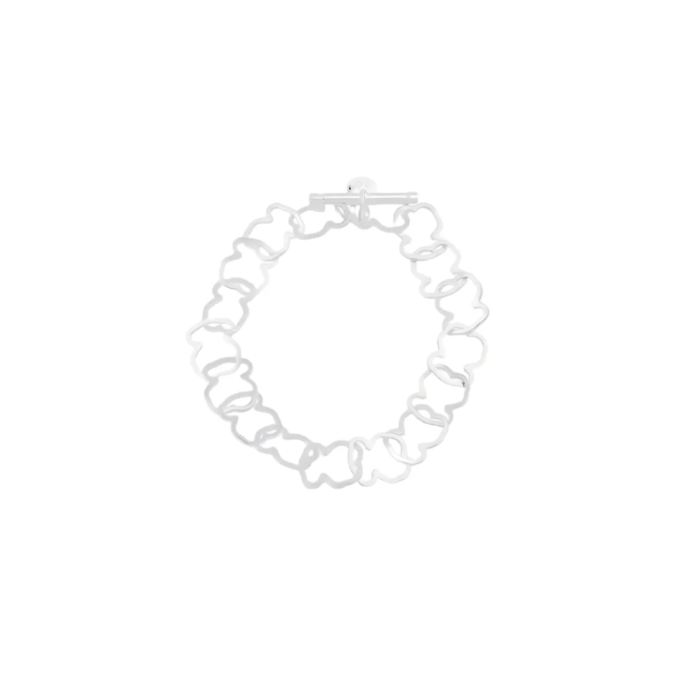 S&S Vintage Brass Zircon Slap & Snap Adjustable Charm Bracelet for Women Jewelry Gift