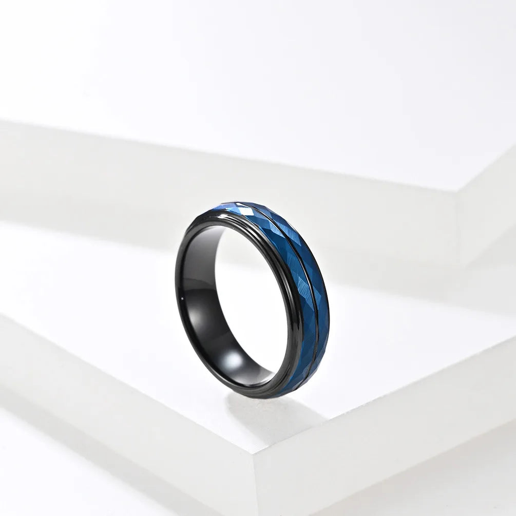 NEWLiFE REBEL Outline Point 6mm Ring in Tungsten