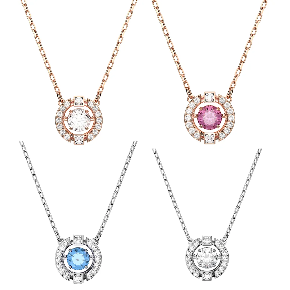 S&S Luxury Copper Zircon Vintage Chain Necklace with Stunning Gloss for Weddings Anniversaries & Parties