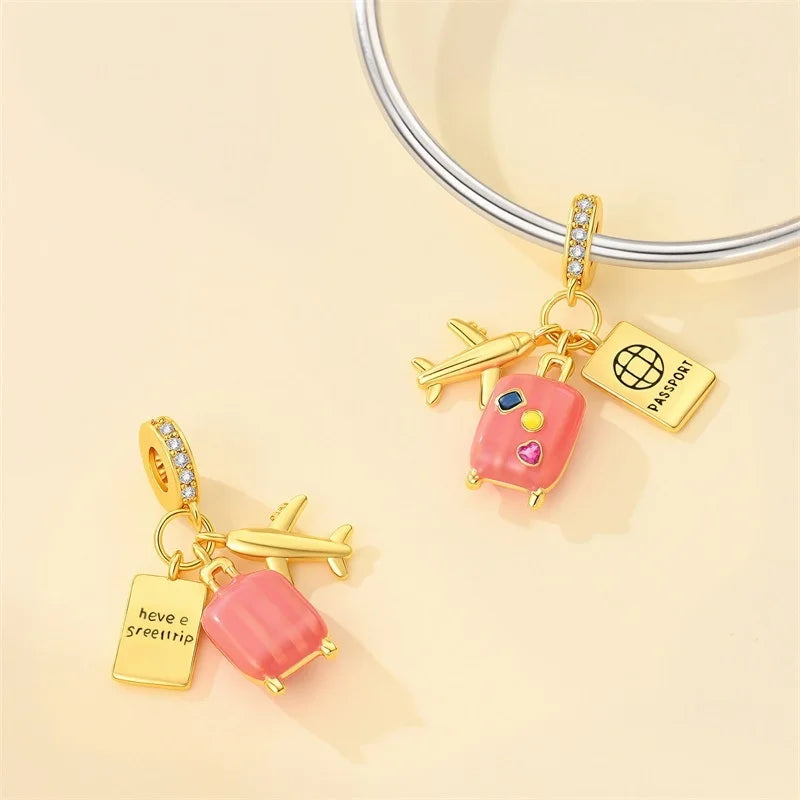 S&S Gold Charm Pendants | Nature & Travel Collection