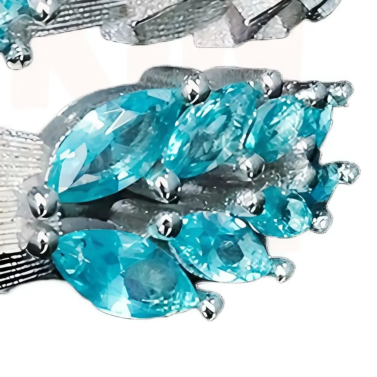 MUSHAN Jewelry Factory Blue Aquamarine Gemstones Snake Rings for Women 925 Sterling Silver Ring S925 Pure Silver Fine Jewelry