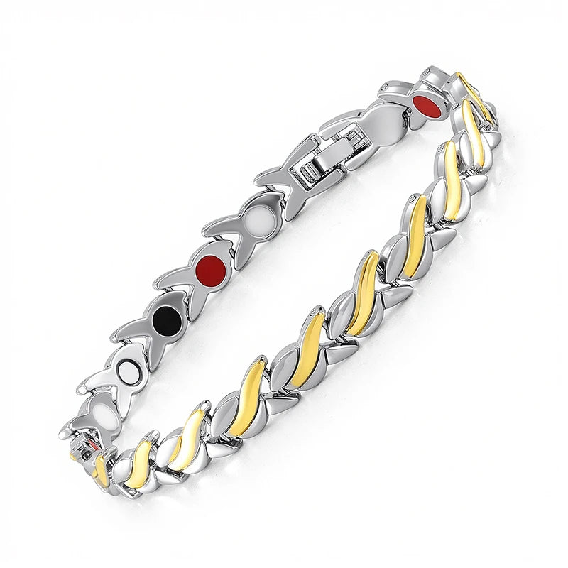 NewLife - Magnetic Fish Pattern Zinc Alloy Chain Bracelet