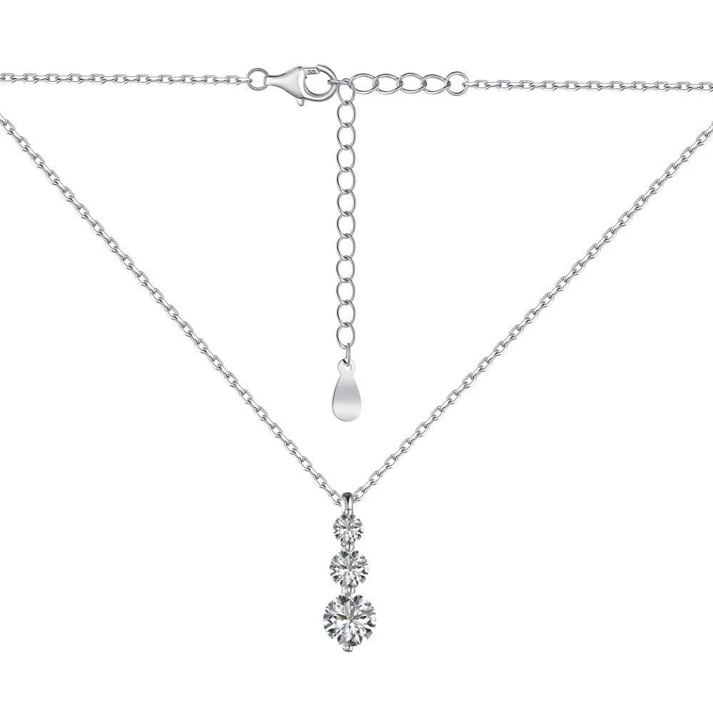 S&S 925 Silver Minimalist Jewellery Set | Necklace, Earrings & Ring