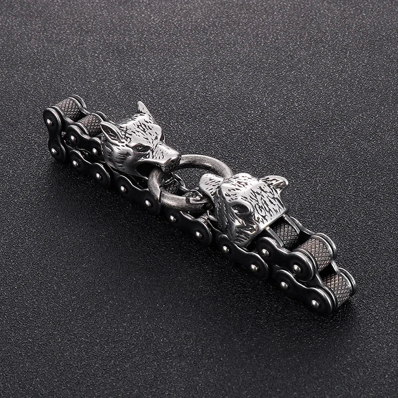 KALEN Stainless Steel Bicycle Chain Men Quality Gold Black Steel Color Mixed Strong Bracelet