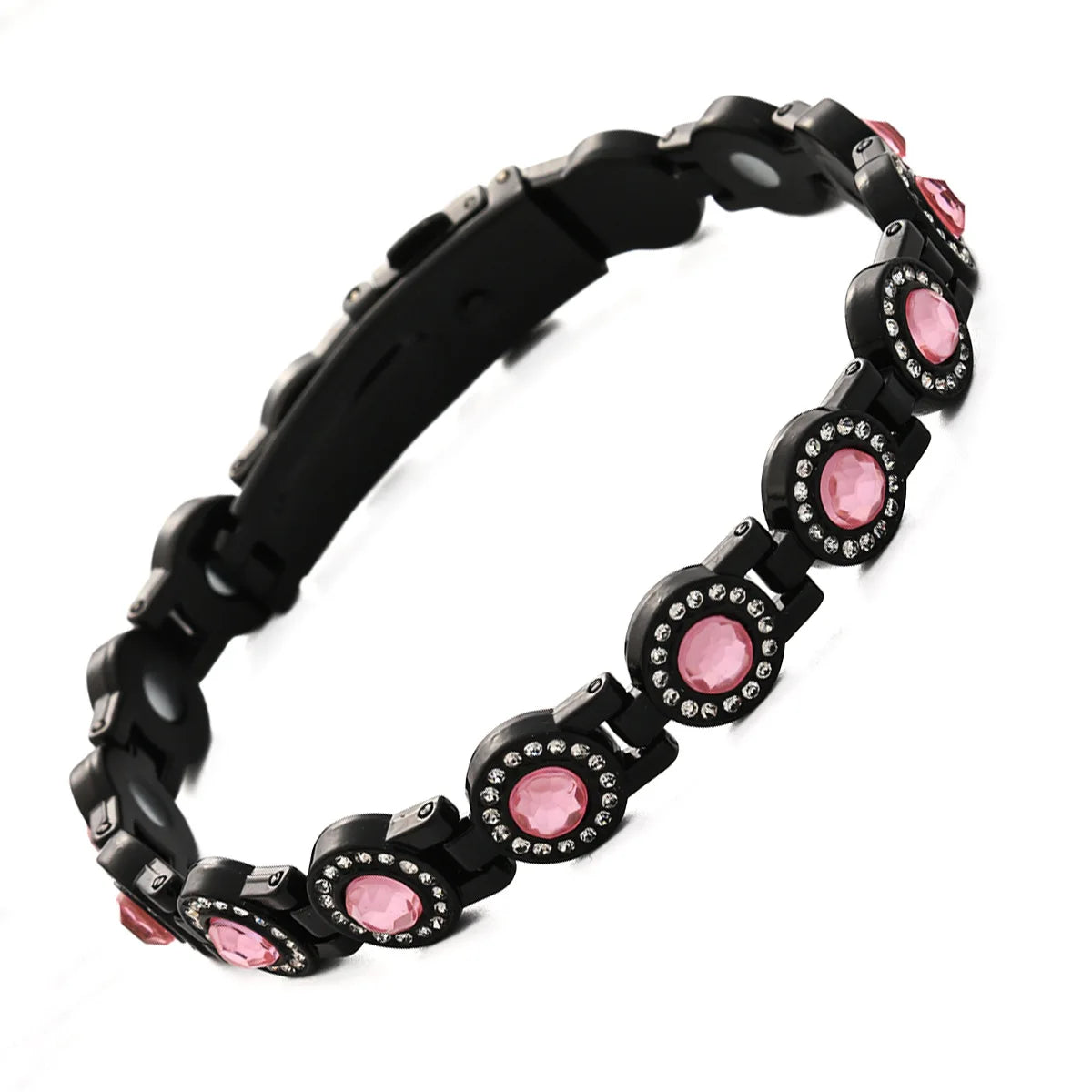 Euro-American Cross-border Hot-selling Magnetic Bracelet Stylish Luxury Lucky Clover Design Kevlar Natural Stone Single-Row