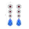 Gemfiori Anster High Quality S925 Lab Grown Cobalt Spinel Earring Stud Dainty Gemstone Stud Earrings for Women Daily Wear Gift