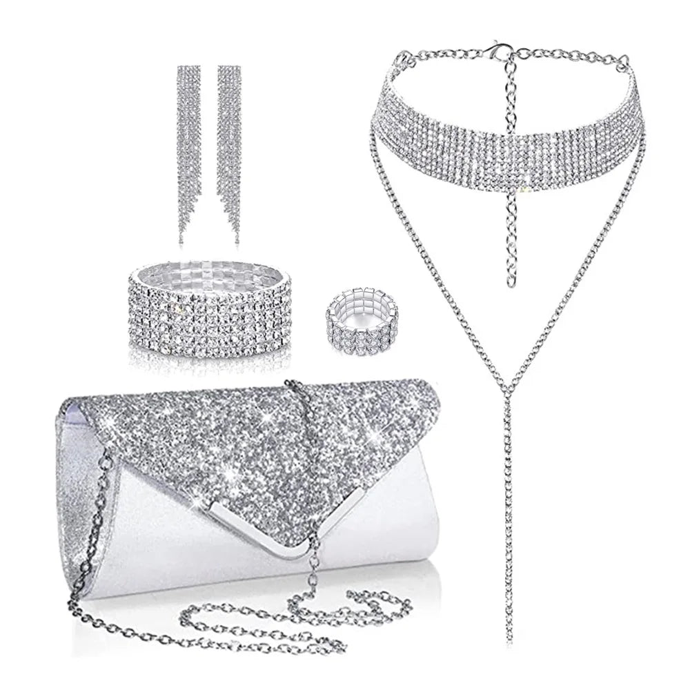 Middle East Gold-Plated Jewelry Suit 2 Sets Indian Bridal Wedding Necklace Earrings Gold Plated Non-Fading Wholesale