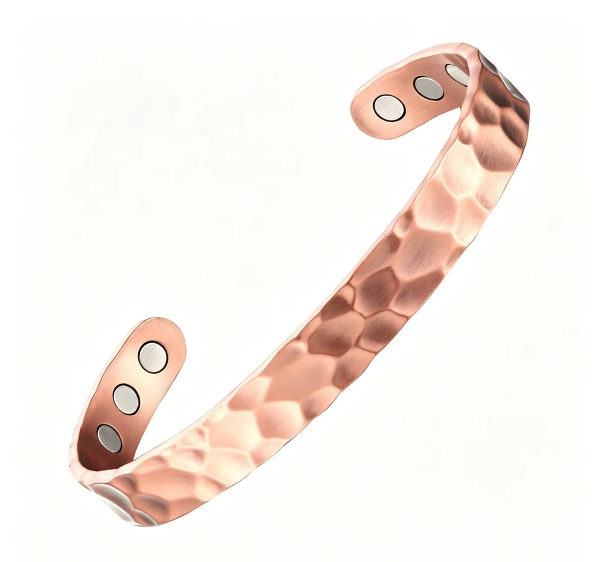 Hot Selling Hammered Magnetic Pure Copper Bracelet, Vintage Red Copper Bangle, Copper Bracelet for Healing Daily Wear Jewelry