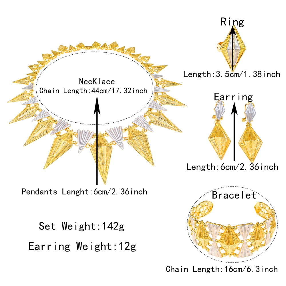 Zhuerrui Italiano Gold Designs Women Jewellery Set Party Fine Costume Jewelry Set Luxury Big Necklace Jewellery Sets I006920