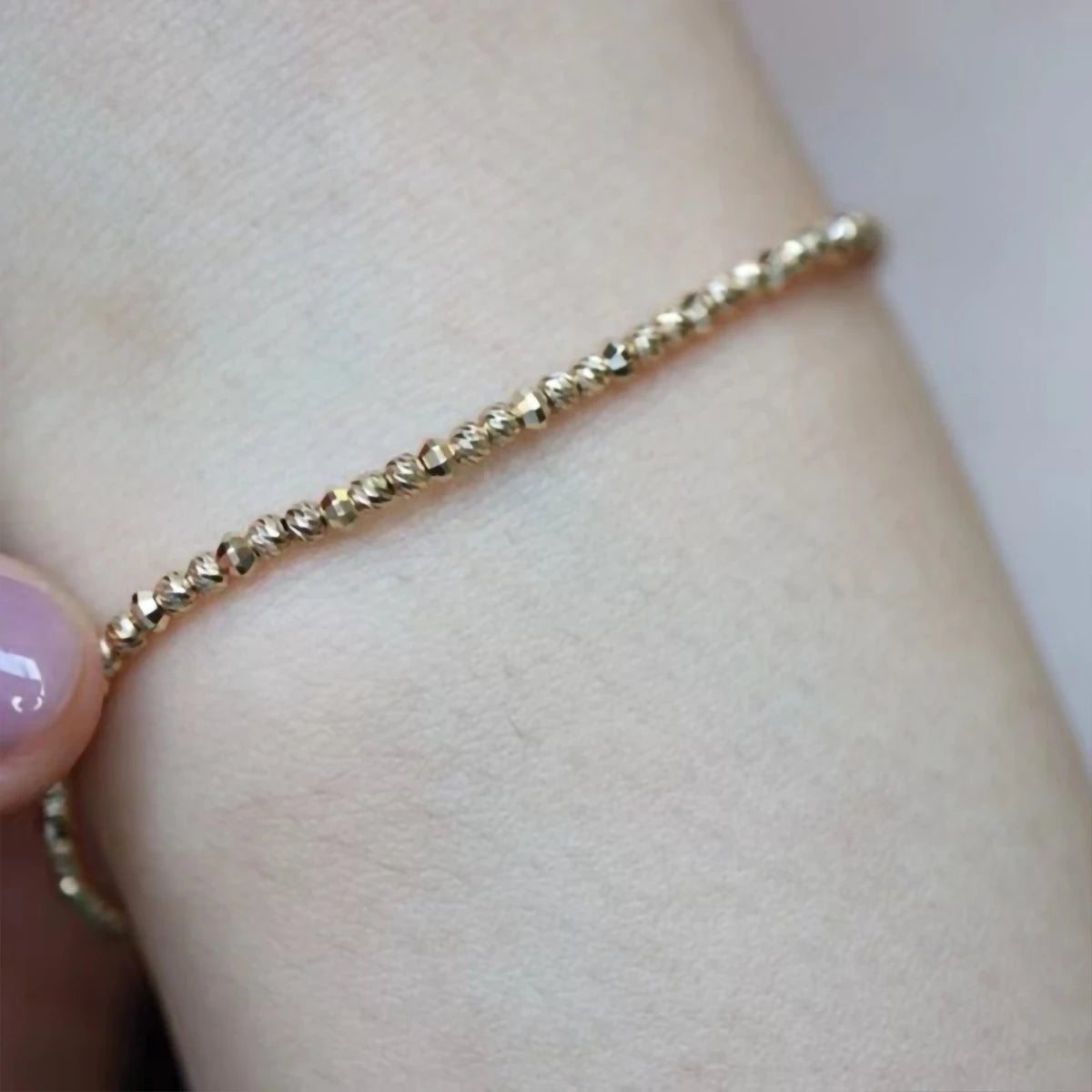 Gioiellieri Jewelry Manufacturer Prices Designer Luxury Women's Beads Femme 18K Gold Bracelet Chain