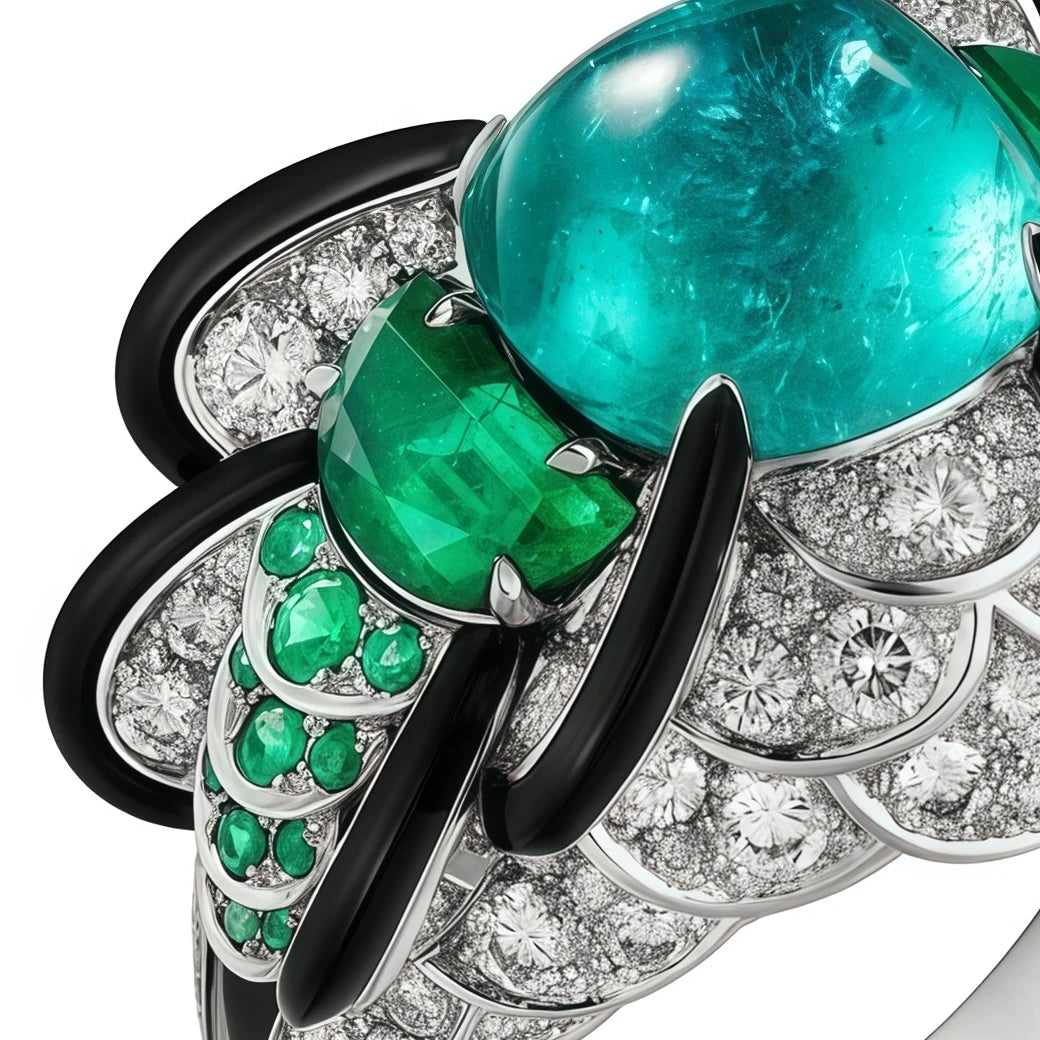 MUSHAN Jewelry Factory 925 Sterling Silver Ring High Carbon Diamond Lab Grown Paraiba Black Enamel Women Wedding Bands Rings