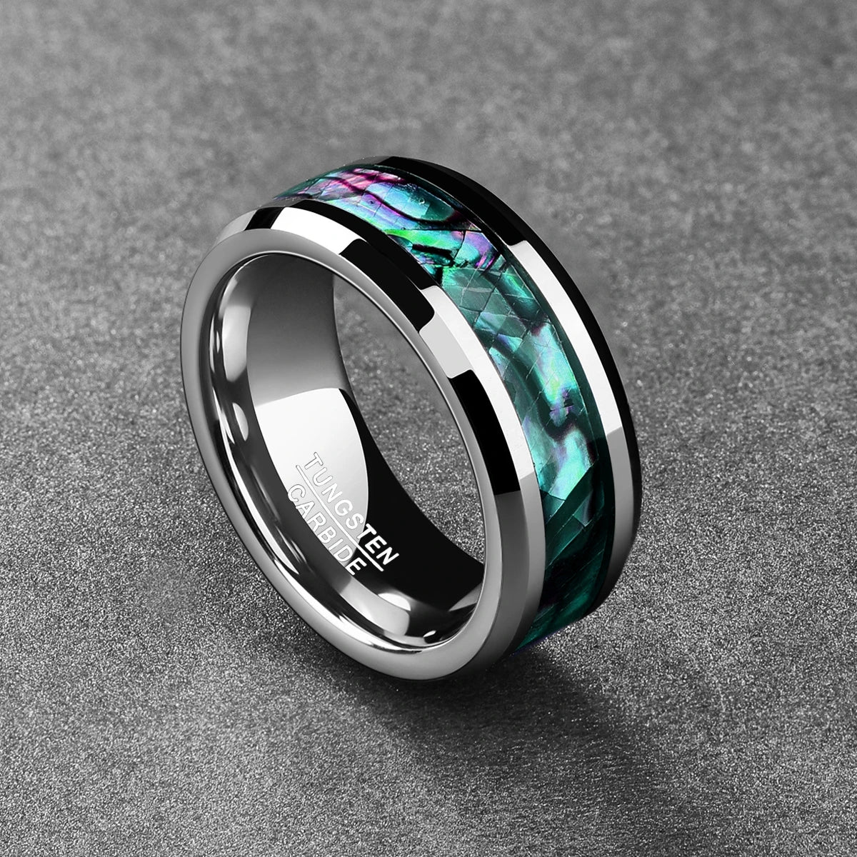 NEWLiFE REBEL Balance Echo 8mm Ring in Tungsten