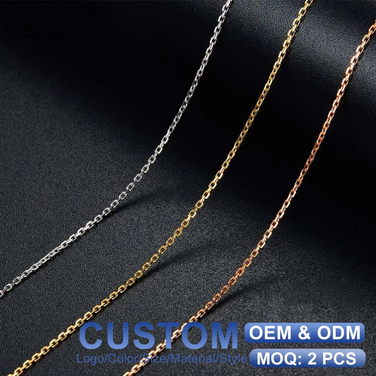 Gioiellieri Factory Price AU750 Men Women Girl Cross Necklace Chain 18K Real Gold Jewelry
