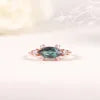 ArtistA Abiding Custom Various Designs Gold Plated 925 Silver Multishape Lab Grown Alexandrite Wedding Engagement Rings for Women