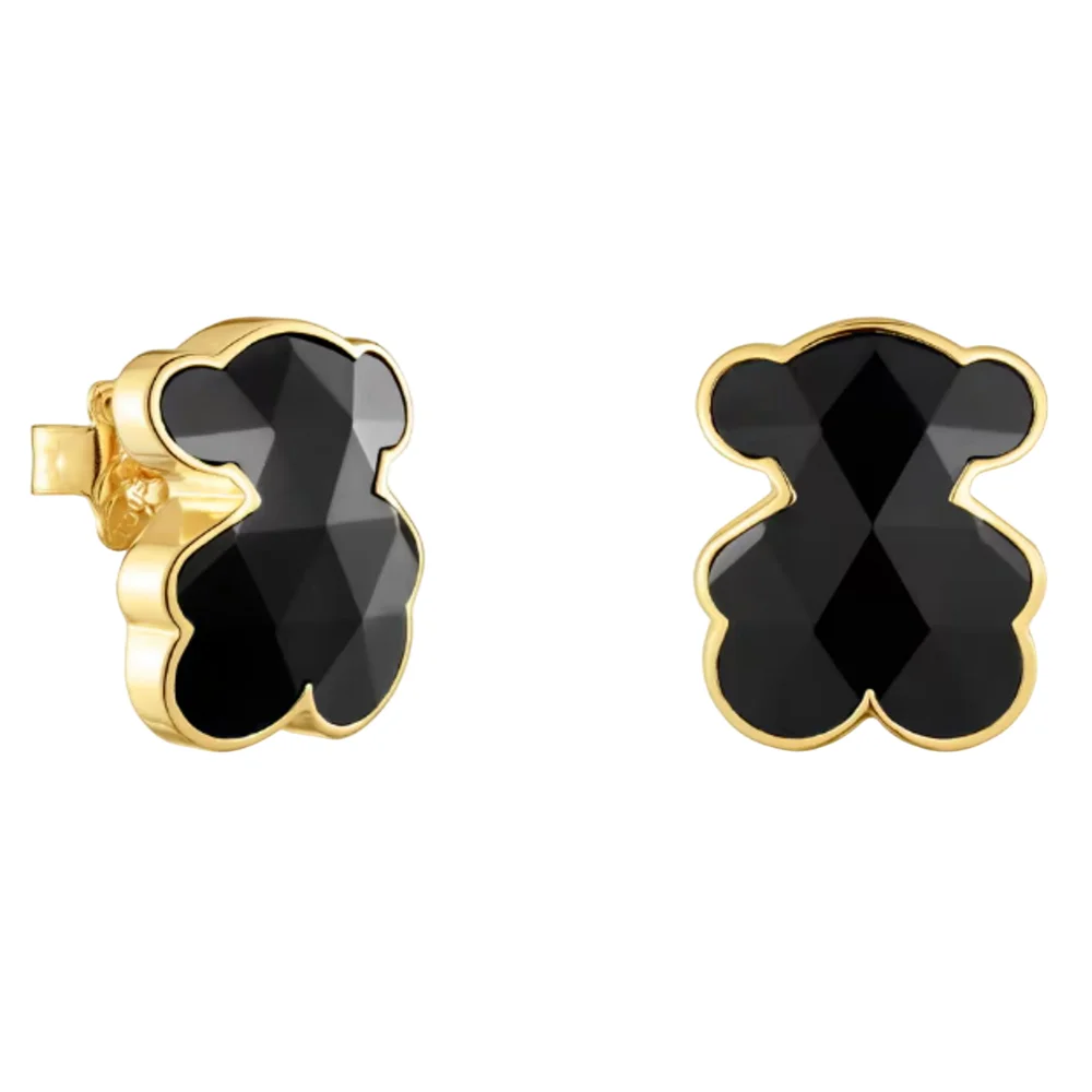 S&S Vintage Bear Drop Earrings with Imitation Pearl & Zircon — S&S Collection