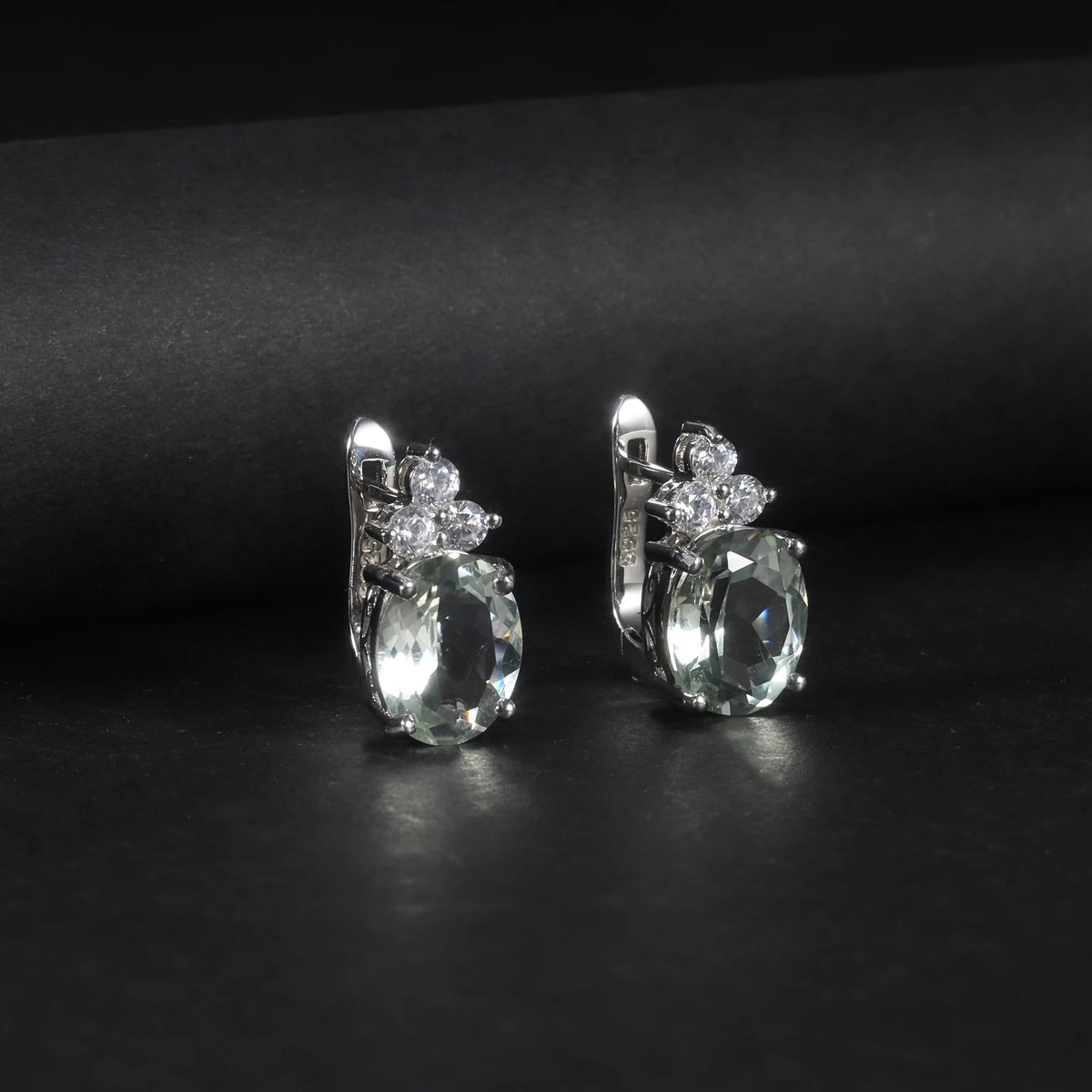 ArtistA Abiding Delicate Factory Great Price Green Amethyst Prasiolite Gemstone 925 Sterling Silver Fine Jewelry Sets for Women