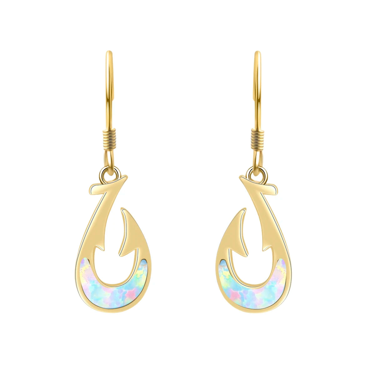 Vibrant Cluster Opal Fishhook Earrings  Accent  Beach-Chic Jewelry Bulk Gifts