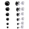 S&S Stainless Steel Zircon Hoop Drop Earrings — S&S Collection