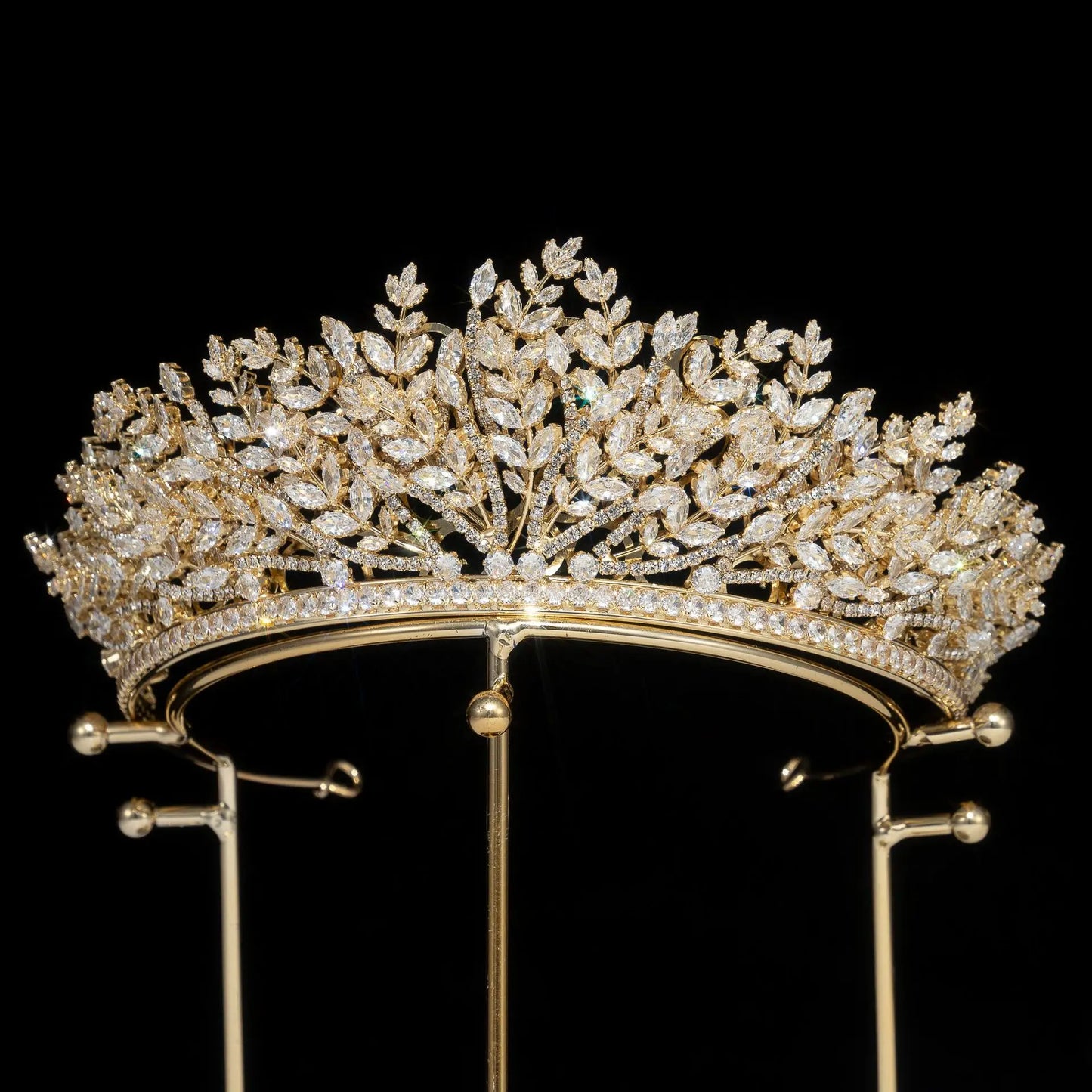 Queen Crown and Tiaras Rhinestone Zircon Headpiece Hair Accessories for Beauty Pageants and Weddings