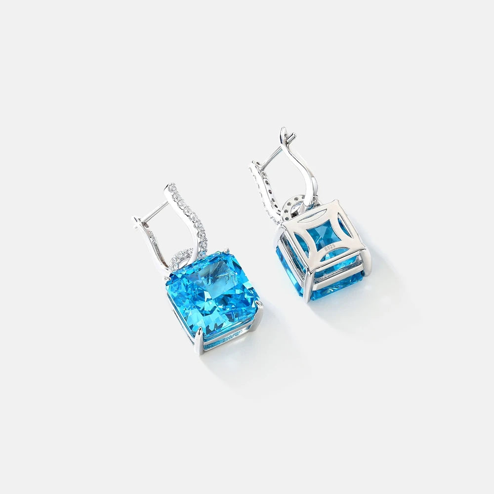 MUSHAN Jewelry Factory Pure Silver Stud Earrings Electroplated Platinum High Carbon Diamond Bestseller in Europe and America