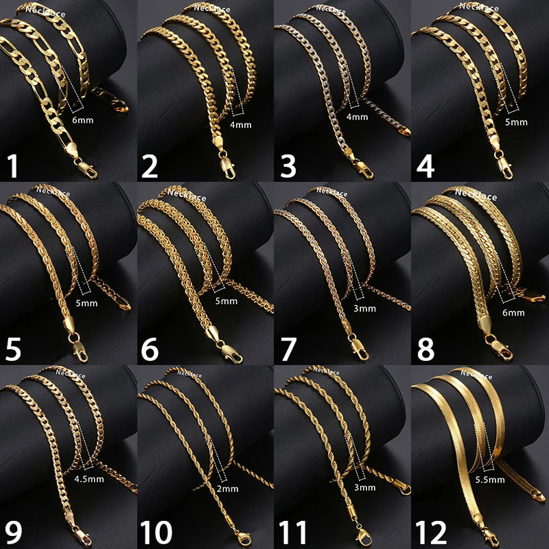 BiG-BOSS Fast Shipping SC Cable Figaro Rope Paperclip Cuban Curb Link Chains Necklace Fine Jewelry 925 Silver Chains for Men Women
