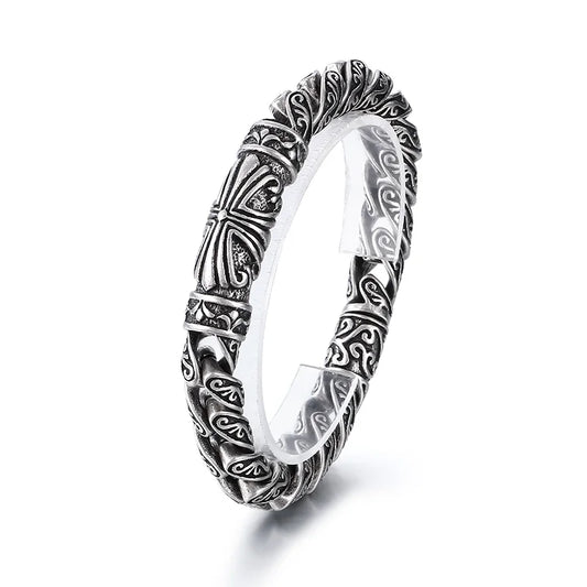 KALEN 220mm Men Vintage Medieval Style Stainless Steel Links Bracelet