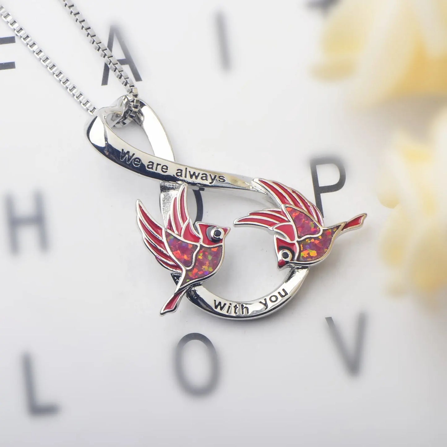 Party Style Bird Shape Opal Pendant Necklace | Brass Copper Alloy | TikTok Ins Fashionable Sporty Design