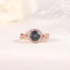 ArtistA Abiding Custom Various Designs Gold Plated 925 Silver Multishape Lab Grown Alexandrite Wedding Engagement Rings for Women