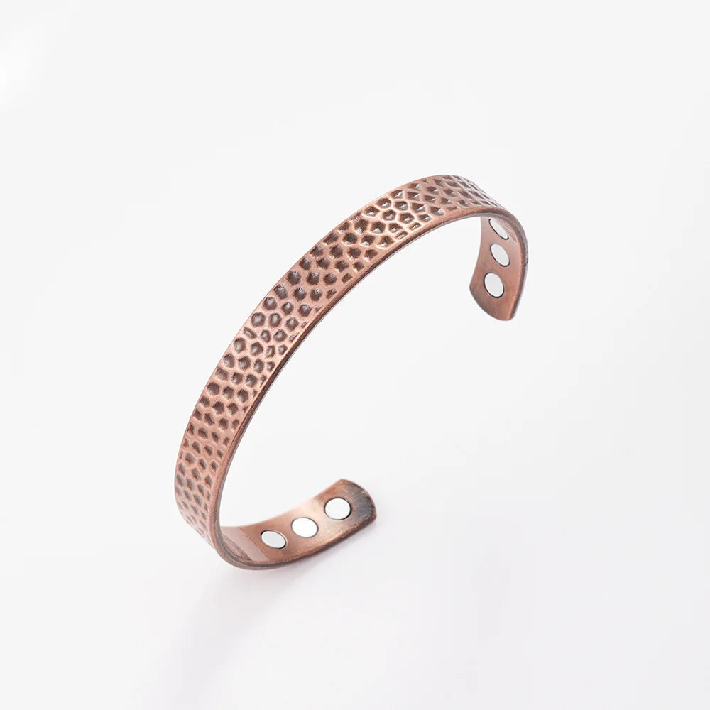 Vintage Magnetic Bracelet, Adjustable Open Cuff with Celtic Knot Design, for Men & Women