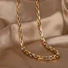 Women 45CM Tricolor Jewelry Set Women Geometric Flat Wheat Chain Luxury Design Gold Plated Fashion Jewelry Necklace Bracelet Set