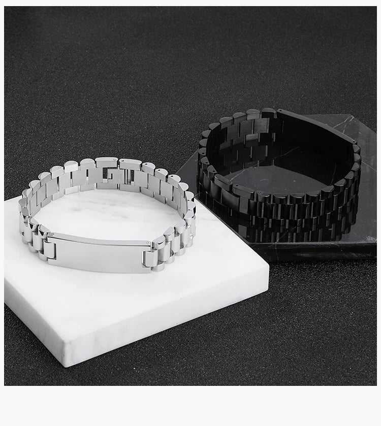 NEWLiFE REBEL Cadence Path Bracelet in Stainless Steel