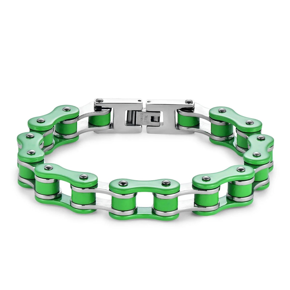 REBEL Stainless Steel Waterproof Anti Non Tarnish Personalized Hip Hop Fine Fashion Jewelry Punk Men's Biker Chain Bracelet
