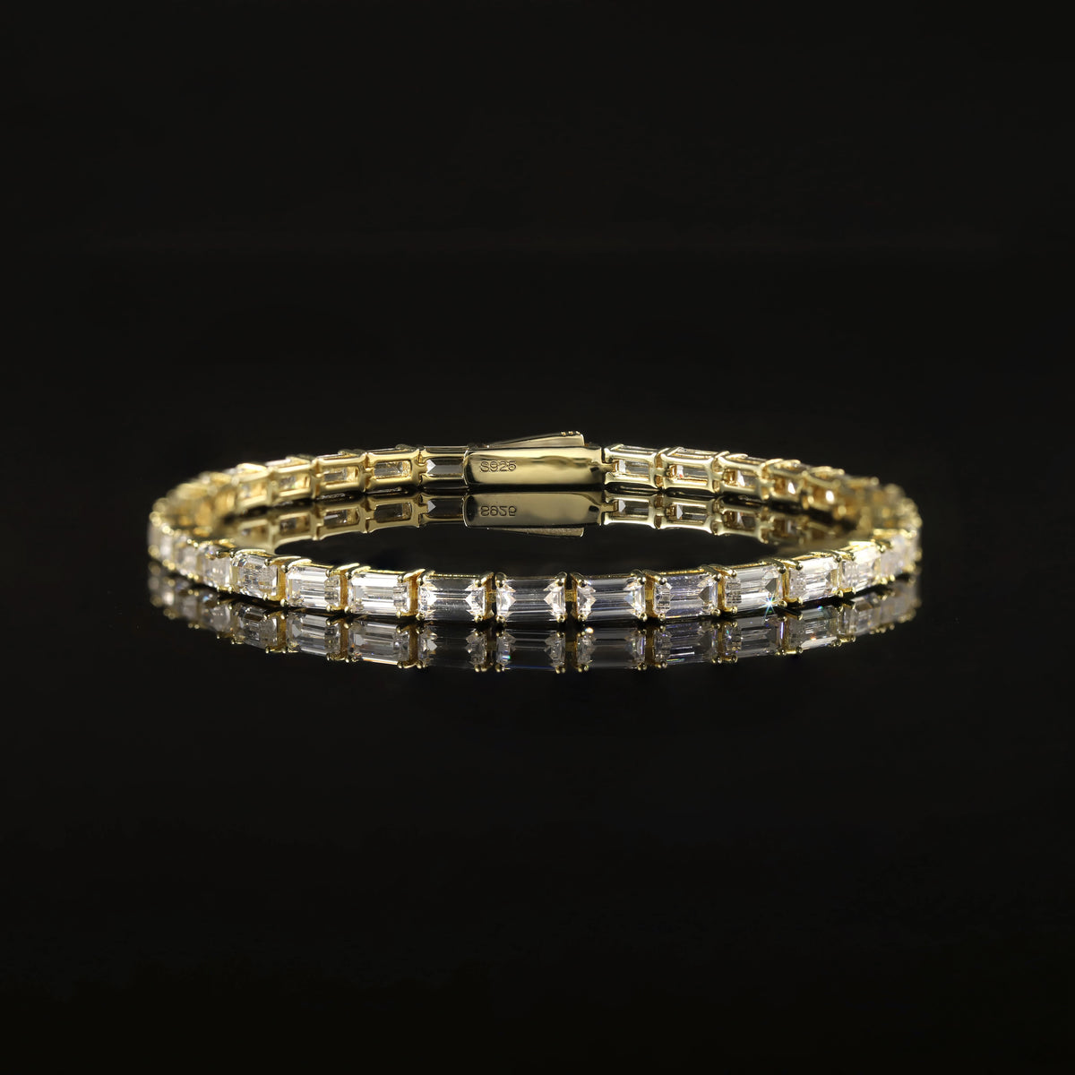 ArtistA Abiding OEM ODM Unique Design Fancy Multi-shape Cut Tennis Bracelet 925 Silver Solid Gold Custom Stone Tennis Bracelet