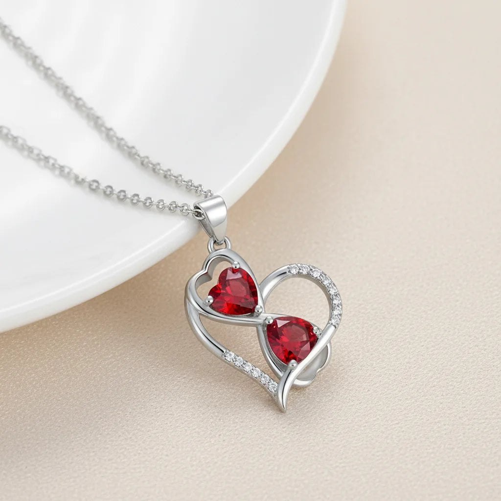 REDheart Silver Plated Heart Pendant Necklace Chai Dog Necklace Sunflower Necklace Bee Daisy Necklace Butterfly Necklace for Women Gift
