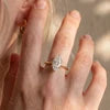 Luxury 1ct 2ct 3ct D Color VVS1 Moissanite Engagement Ring 925 Sterling Silver GRA Certified Lab Diamond Wedding Ring for Women