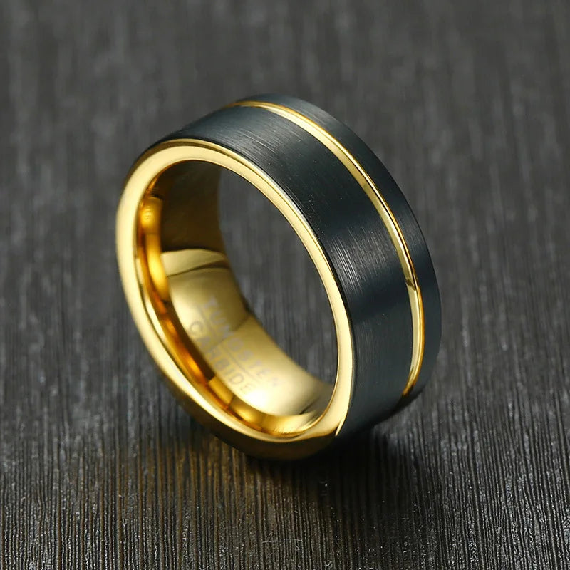 NEWLiFE REBEL Balance Passage 8mm Ring in Tungsten