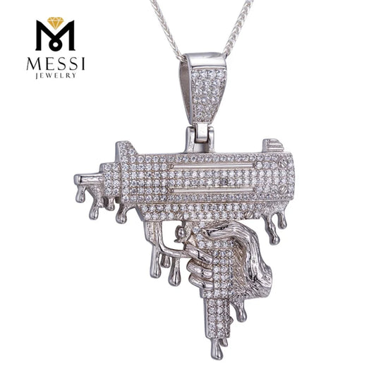 NEWLiFE BiG-BOSS Cubic Zirconia Necklace in 925 Silver for Men & Women | Designer Hip-Hop Jewellery