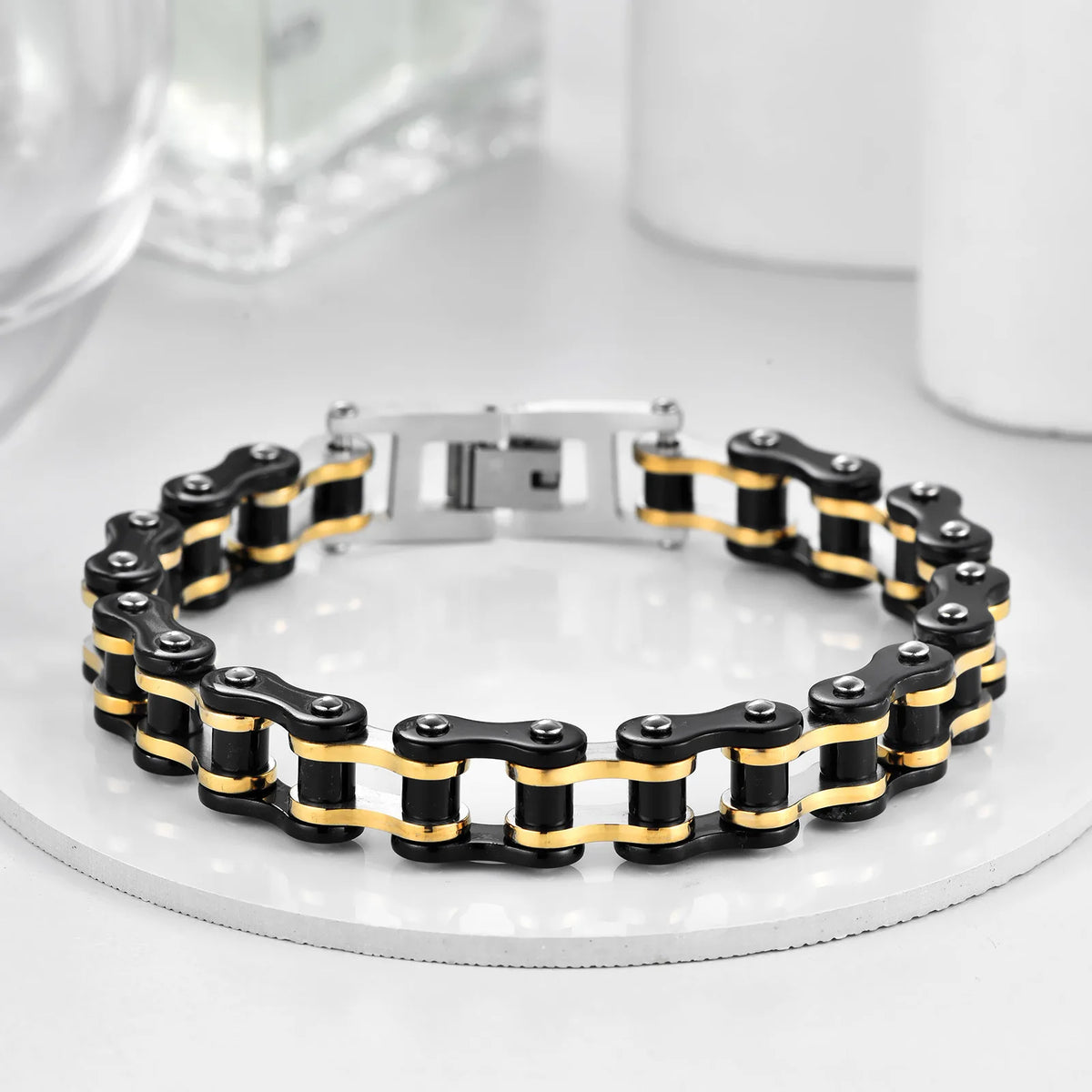 REBEL Fashion Chain Bracelet Bicycle Bracelet Motorcycle Bracelet Male