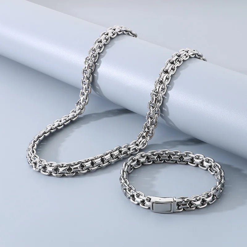 REBEL 10mm Interlocking Link Stainless Steel Jewellery