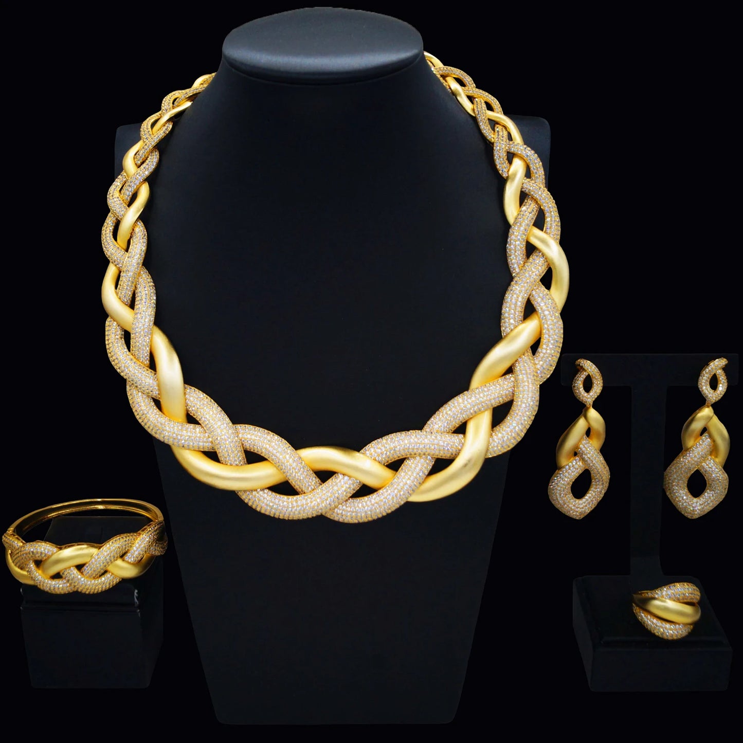 Zhuerrui High-end Accessories Gold Jewelry Set Simple Beads Necklace Jewelry Sets Factory Women's Birthday Party HZ24003198