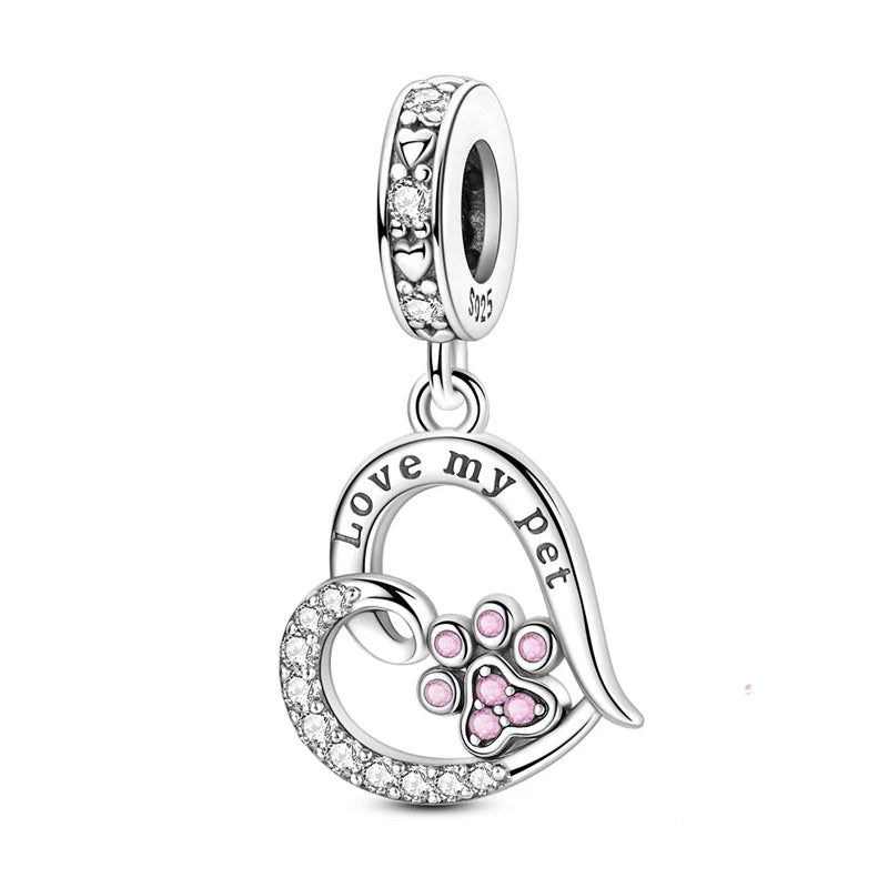 REDheart Original S925 Sterling Silver Cross Charm Celtic Knot Crystal Star Bead Pendant DIY Jewelry Bracelet Accessories