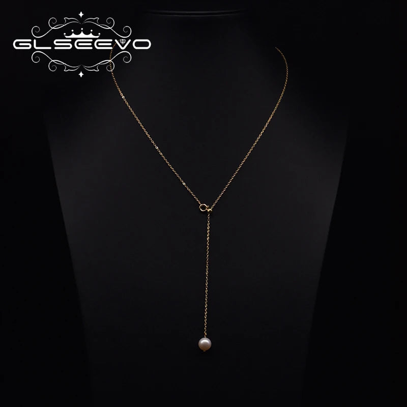 100% Natural Baroque Pearls Long Chain Pendant Necklace Trend Elegance Charm High Quality Jewelry Wholesale Customization